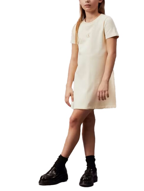 CALVIN KLEIN CK KIDS Baumwollkleid für Babymädchen Nachglühen - Kleider für kleine Mädchen