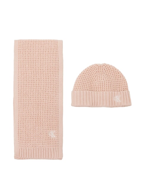 CALVIN KLEIN CK KIDS Babymütze und Schal Set Baiser-Rouge - Kinderhüte