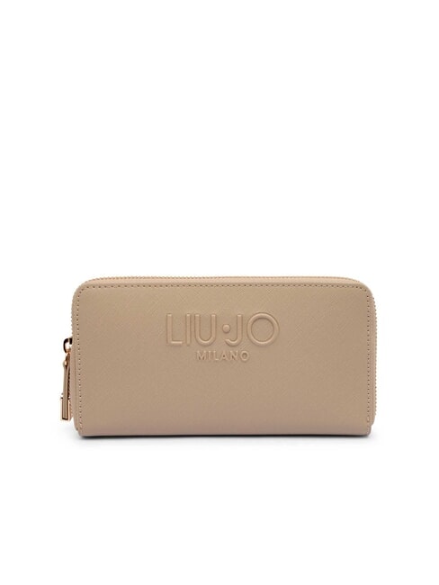 LIUJO CALIWEN Große Saffiano-Geldbörse mit Rundum-Reißverschluss NEUTRAL - Brieftaschen Damen