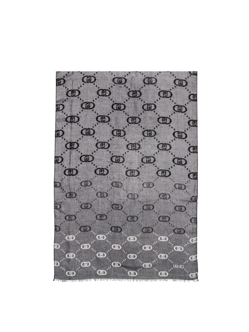 LIUJO LOGO Degradé-Schal mit Allover-Logo SCHWARZ - Schals