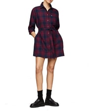TOMMY HILFIGER TH JEANS  Tartan-Kleid - Damenkleider