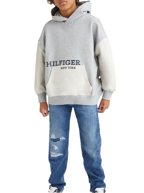 TOMMY HILFIGER TH KIDS Baumwoll-Sweatshirt neues hellgrau meliert - Sweatshirts Kinder