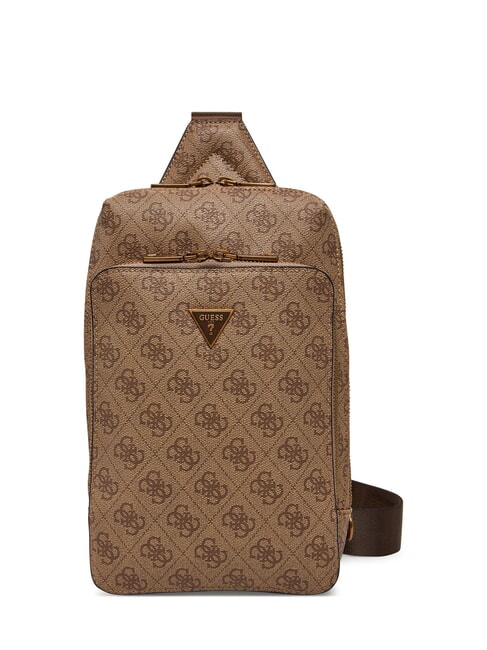 GUESS MILANO 4G Maxi-Tasche beige / braun - Umhängetaschen Herren