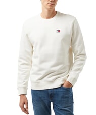 TOMMY HILFIGER TH JEANS MINI FLAG Baumwoll-Sweatshirt altes Wei&szlig; - Sweatshirts Herren - 1