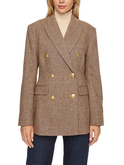TOMMY HILFIGER TH Blazerjacke braunes Fischgrätmuster - Damenjacken