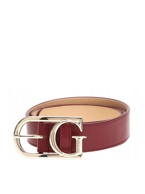 GUESS EVAINE Ledergürtel mit G-Schnalle ROT - Gürtel