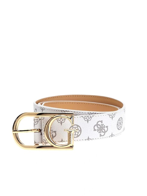 GUESS DORYS Gürtel mit Allover-Print weißes Logo - Gürtel