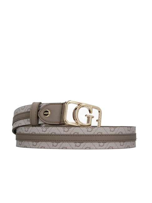 GUESS ZAMIRA Gürtel mit 4G-Logo-Print Logo in dunklem Taupe - Gürtel
