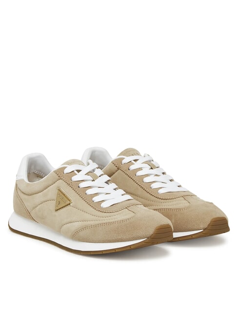 GUESS JOGGIN2 Laufsneaker aus Wildleder Taupe - Damenschuhe