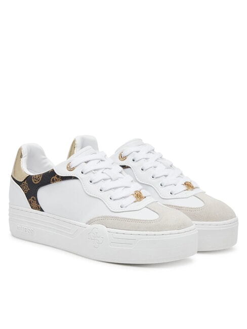 GUESS SWOLE Plateau-Sneaker mit Logo-Einsätzen Weiß - Damenschuhe