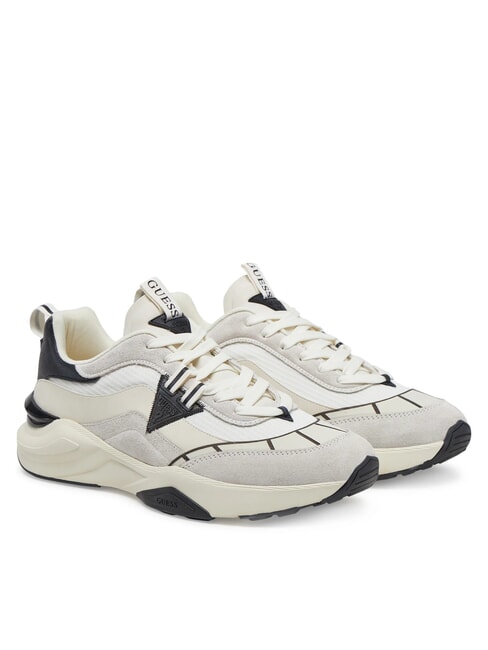 GUESS VALENCIA Laufschuhe weiß schwarz - Herrenschuhe