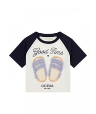 GUESS KIDS Kurz&auml;rmliges T-Shirt mit verk&uuml;rzter Passform - Kinder-T-Shirt