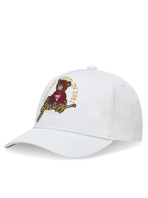 GUESS KIDS Baseballmütze mit Teddybär-Stickerei purweiß - Kinderhüte