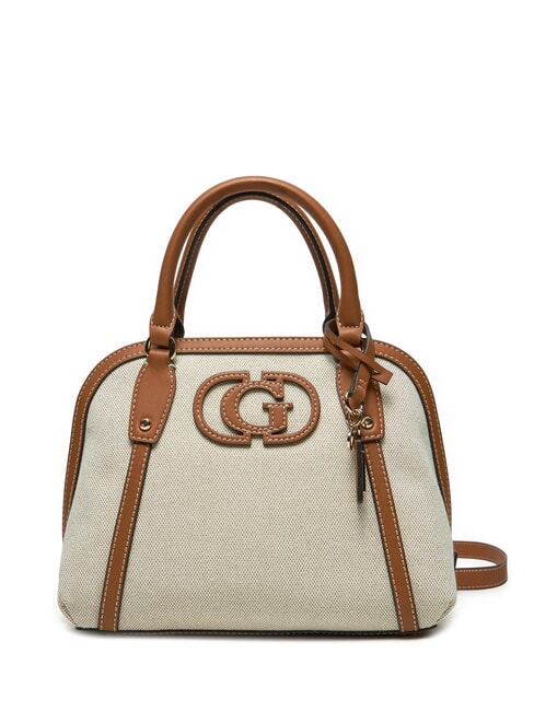 GUESS SEBINA Handtasche mit Schultergurt Natur/Karamell - Damentaschen