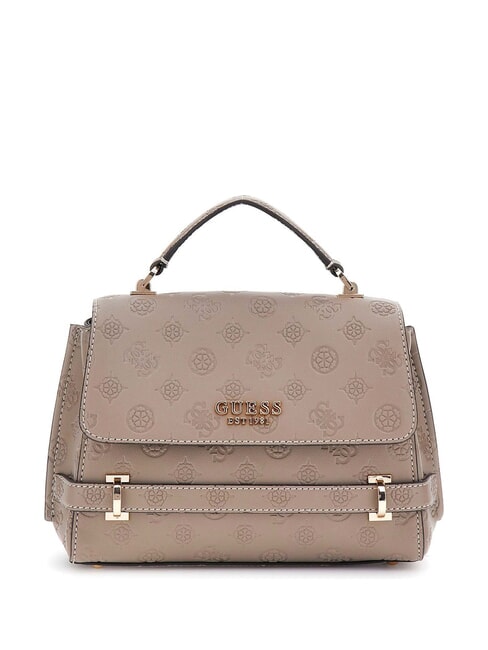 GUESS ZARELA Handtaschentasche Logo in dunklem Taupe - Damentaschen