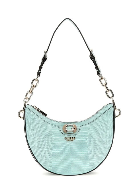 GUESS ORLINA Schultertasche mit Eidechsen-Print Meerwasser - Damentaschen