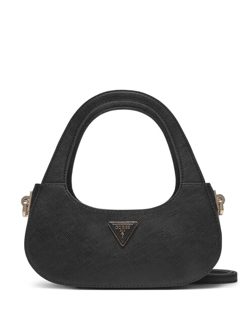 GUESS ECO JAZYLYNN ST Saffiano Hobo-Tasche mit Schultergurt SCHWARZ - Damentaschen