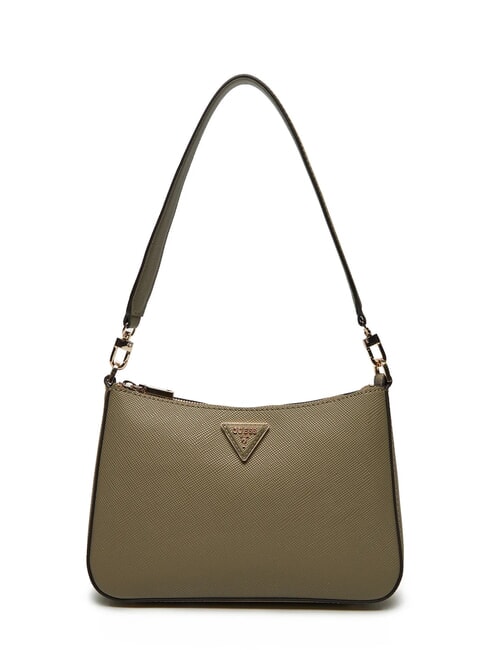 GUESS ECO JAZLYNN Schultertasche mit Saffiano-Print Salbei - Damentaschen