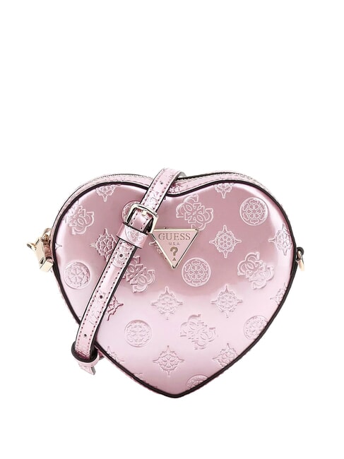 GUESS ARNELA Mini-Umhängetasche mit Herzmotiv Orchideen-Logo - Damentaschen