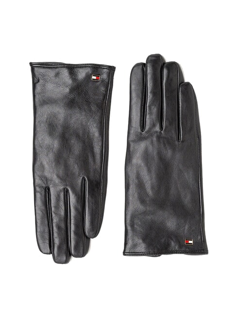 TOMMY HILFIGER TH Lederhandschuhe Schwarz - Handschuhe