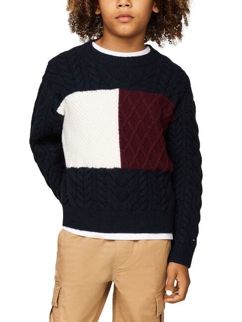 TOMMY HILFIGER TH KIDS Pullover mit Rundhalsausschnitt Wüstenhimmel - Kinder-T-Shirt