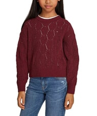 TOMMY HILFIGER TH KIDS Pullover mit Rundhalsausschnitt - Kinderpullover