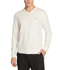 TOMMY HILFIGER PIMA Pullover mit V-Ausschnitt aus Kaschmirmischung - Herrenpullover