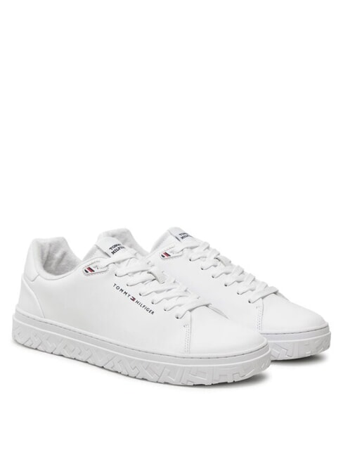 TOMMY HILFIGER TH  Herren-Sneaker aus Leder Weiß - Herrenschuhe