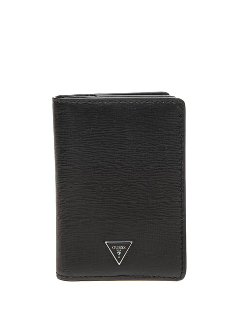 GUESS MILANO Kartenetui aus Leder SCHWARZ - Brieftaschen Herren