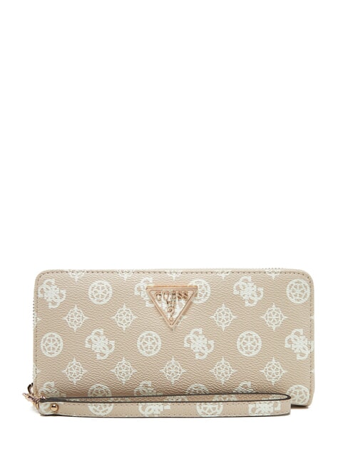 GUESS LAUREL Geldbörse mit Rundum-Reißverschluss Sand-Logo - Brieftaschen Damen