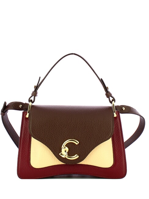 COCCINELLE C-ME TRICOLOR Handtasche, mit Schultergurt ribe/brun/betul - Damentaschen