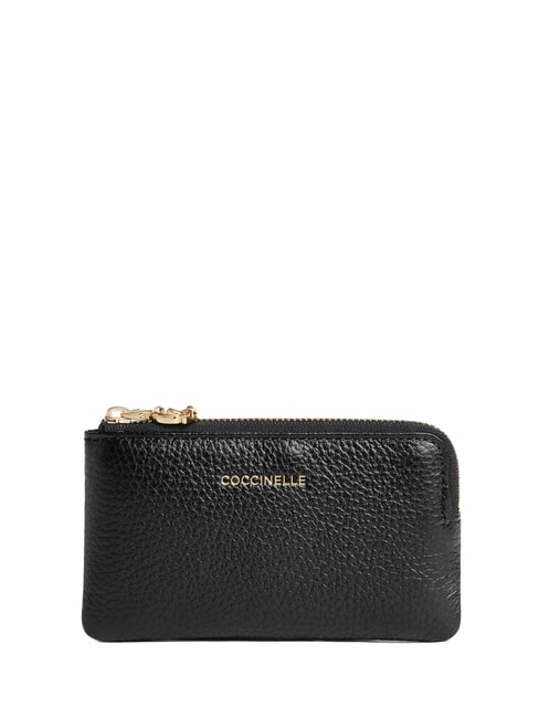 COCCINELLE C-ME SOFTY  Schlüsseletui/Geldbörse aus Leder Schwarz - Brieftaschen Damen