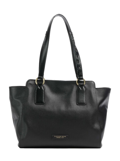 THE BRIDGE INES Shopper aus Leder Schwarzes Gold - Damentaschen