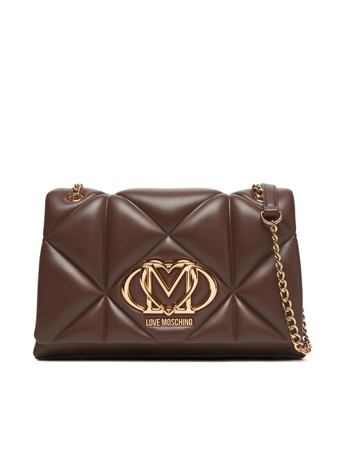 LOVE MOSCHINO EMBOSSED Umhängetasche / Crossbody Bag Schokolade - Damentaschen