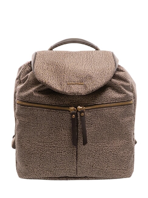 BORBONESE FLEXOS ZIP Rucksack natur op/dunkelbraun - Damentaschen