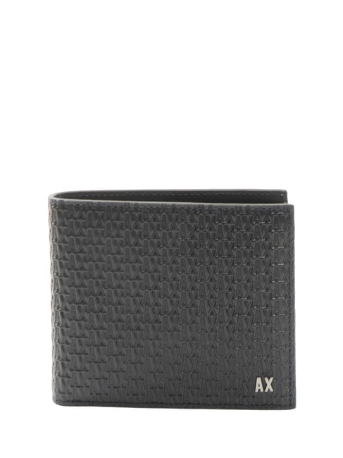 ARMANI EXCHANGE A|X LOGO EMBOSSED Ledergeldbörse tiefes Marineblau - Brieftaschen Herren