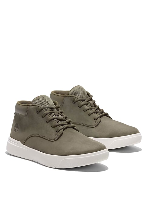 TIMBERLAND SENECA BAY Leder-Sneakers dunkelgrünes Nubuk - Herrenschuhe