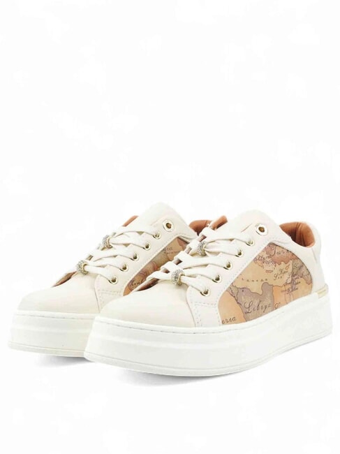 ALVIERO MARTINI PRIMA CLASSE GEO  Damen-Sneaker gebrochenes Weiß/Geo-Beige - Damenschuhe