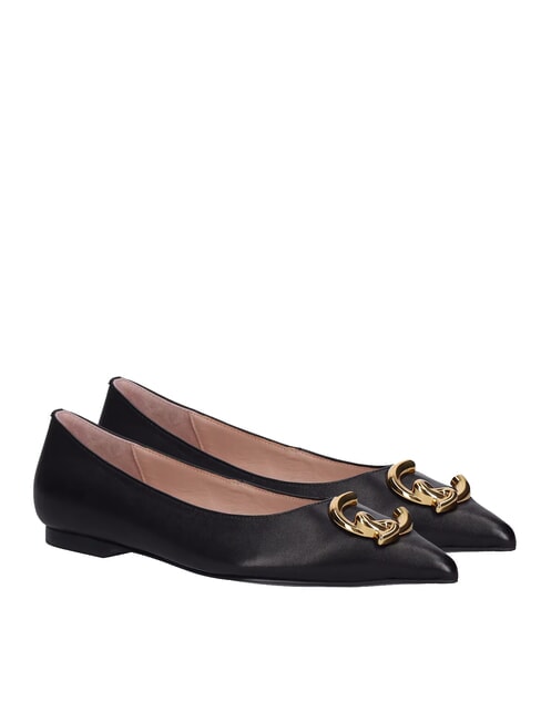 COCCINELLE C-ME SMOOTH Ballerinas aus Glattleder Schwarz - Damenschuhe