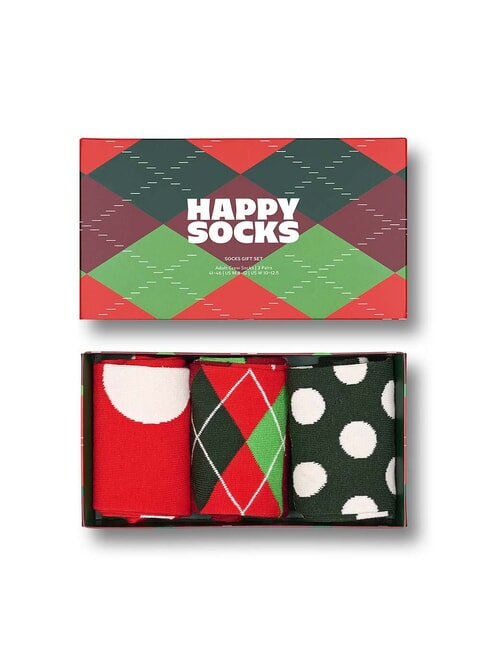 HAPPY SOCKS HOLIDAY CLASSICS Geschenkset mit 3 Paar Socken 4300 - Herrensocken/Herrenstrümpfe