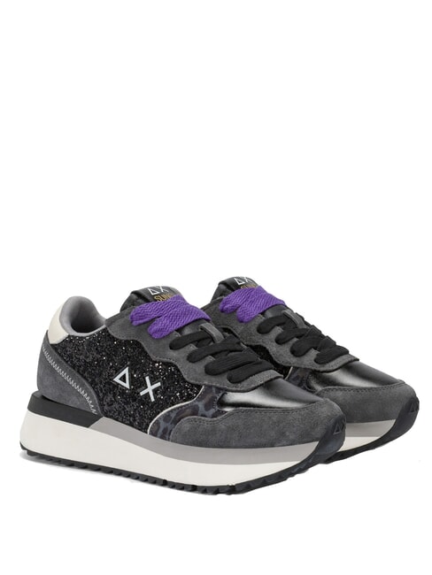 SUN68 BIG ALLY GLITTER Turnschuhe Schwarz - Damenschuhe