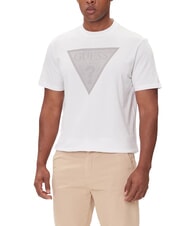 GUESS TRIANGLE LOGO Kurzarm-T-Shirt mit normaler Passform - Herren-T-Shirts
