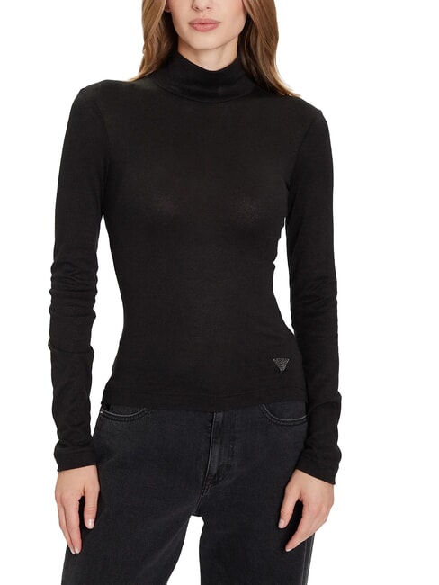 GUESS ANITA TURTLE Pullover tiefschwarz meliert - Damenpullover