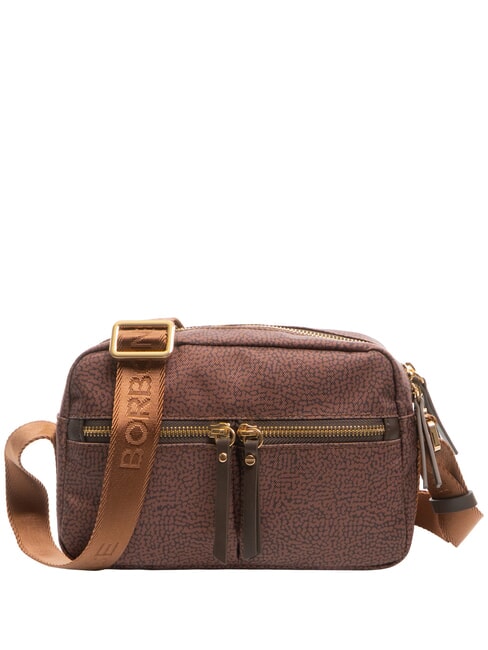 BORBONESE FLEXOS ZIP Mini-Umhängetasche Terrakotta - Damentaschen