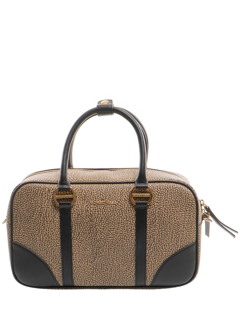 BORBONESE OUTLINE Handtasche natur op / schwarz - Damentaschen