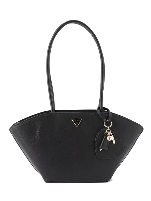 GUESS BOLENA Umhängetasche mit Herzanhänger SCHWARZ - Damentaschen