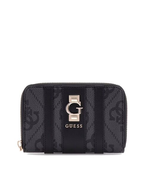 GUESS ERENIA Mittelgroße Geldbörse mit Rundum-Reißverschluss Kohle - Brieftaschen Damen