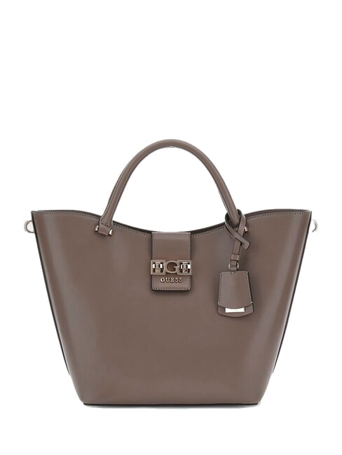 GUESS JANE Tragetasche mit Schultergurt dunkles Taupe - Damentaschen