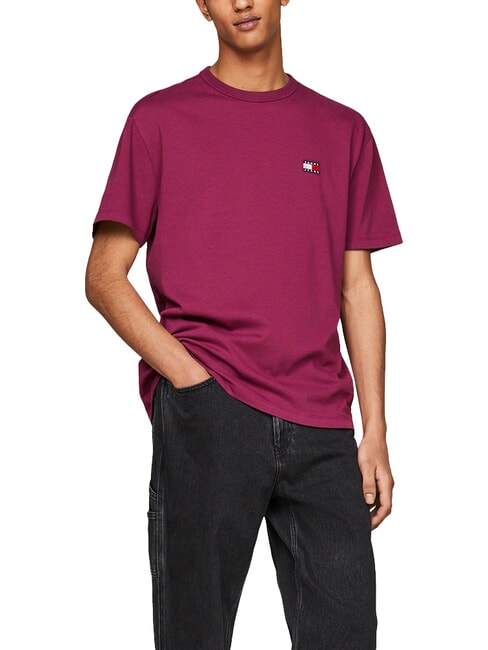 TOMMY HILFIGER TH JEANS Kurzärmeliges Baumwoll-T-Shirt Taltraube - Herren-T-Shirts
