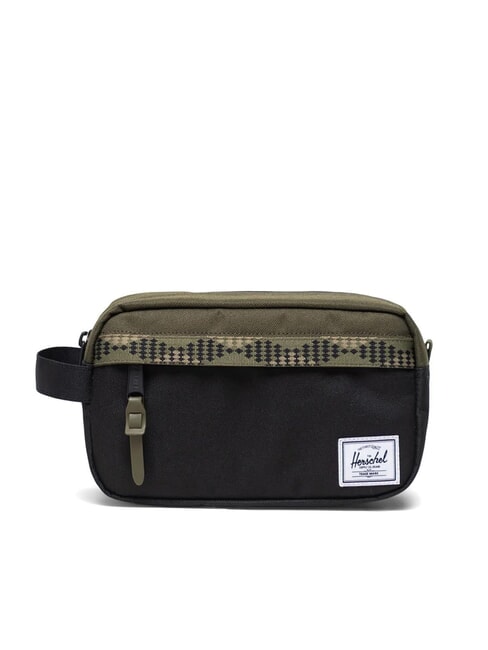 HERSCHEL CHAPTER Kosmetikkoffer schwarz/efeugrün - Beauty-Case